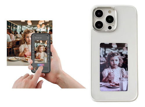 Funda Celular iPhone Con Pantalla Trasera Eink