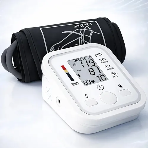 Aparelho Medidor de pressão digital doméstico para uso residencial Pressão Arterial Braço Bracadeira Pulso Manguito - Aparelho Medir pressao aferidor P/ Adultos ou Crianças Ajustável - Marca Bahrein