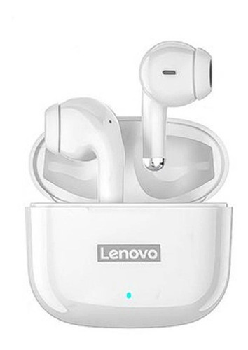 Imagen 1 de 5 de Auriculares In-ear Bluetooth Lenovo Lp40 Pro Color Blanco -*