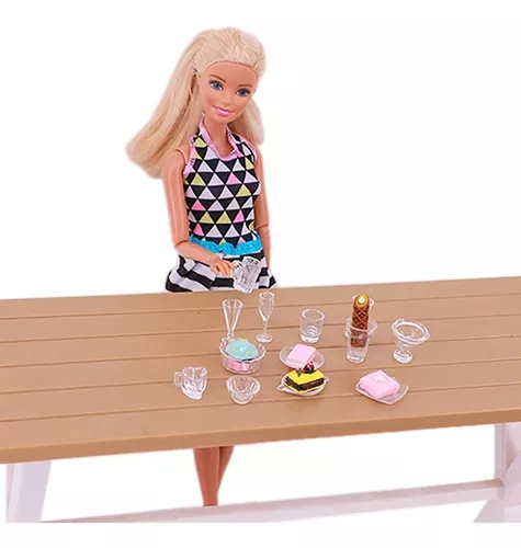 Kit Miniatura Comidas Pra Boneca Barbie, Brinquedo Barbie Nunca Usado  54822595