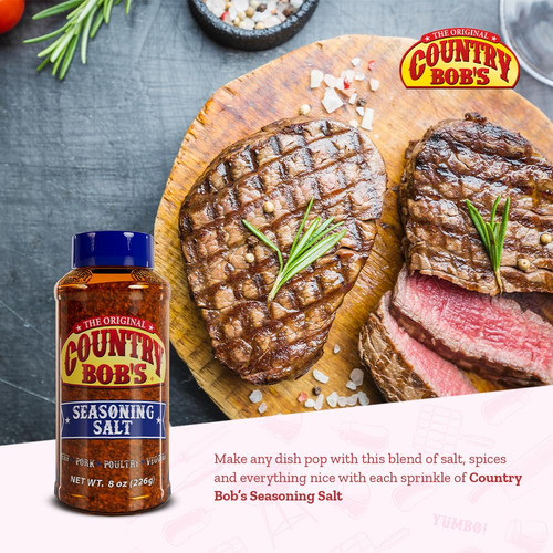 Sal De Condimento Original Country Bob's 8 Oz (paquete De 2)