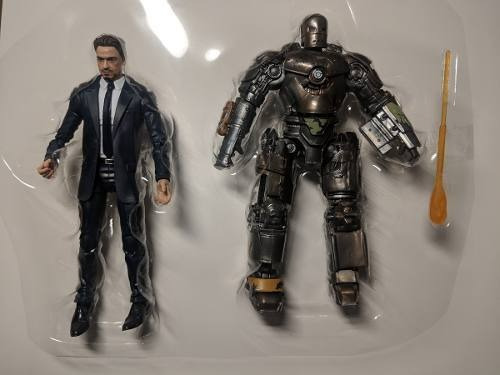 Figura de acción Iron Man & Mark I Marvel Studios: The First Ten Years - 2-Pack E2453 de Hasbro Legends Series
