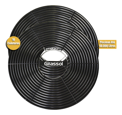 Aquecedor Solar Piscinas 40.000l 10 Placas A1 50mm 50 Mm