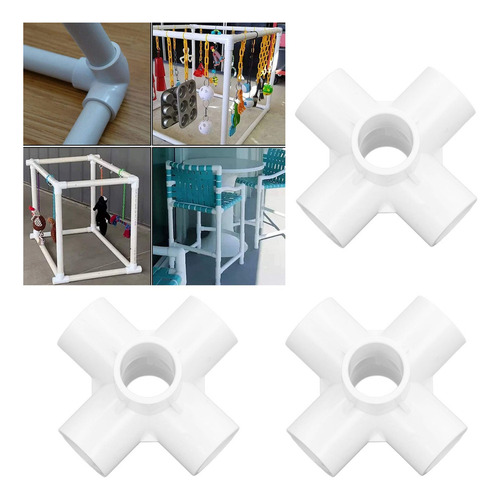 Conector De Tubo De Plástico Pvc De 6 Vías, Codo De Esquina