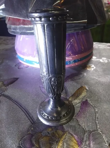 Antiguo Candelabro Ronson Juno Y Cucharita Australiana Plata (Usado)