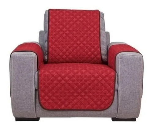 Protector De Sillón Individual Rojo Vianney | Sillón Reposet