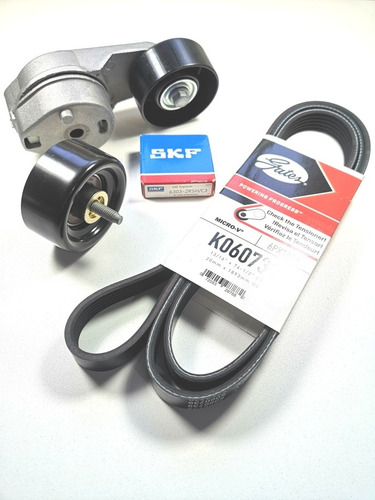 Kit Poly V Chevrolet S10 Motor Mwm Rodamientos Skf /gates 