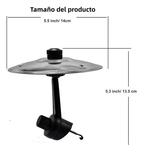 // Platillo De Choque Para Coche Con Clip - Tambor Mini En