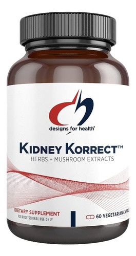 Designs For Health Kidney Korrect Renal 60 Cápsulas Sabor Sin Sabor