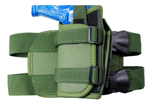 Coldre De Perna Modular Militar Tático Com Regulagem Verde