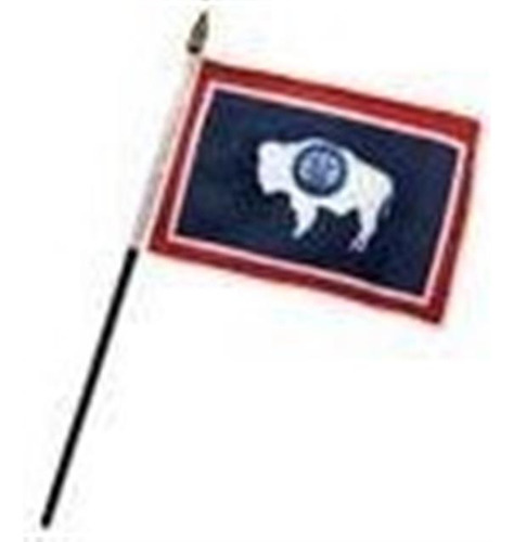 4x6 Pulgadas Wyoming Escritorio En Miniatura Bandera De 
