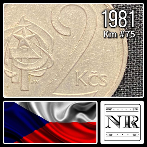 Checoslovaquia - 2 Koruny - Año 1981 - Km #75 - Escudo.
