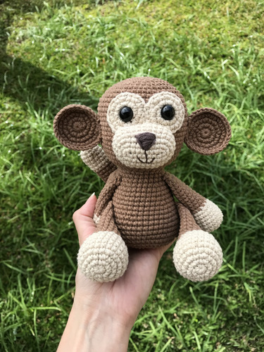 Mono Amigurumi Monito Muñeco Tejido Peluche Macaco Juguete Simple