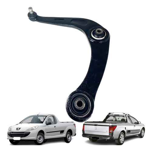 Par Bandeja Balança Com Pivô Peugeot 206 Todos 1999 A 2010