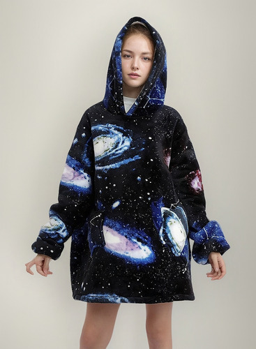 . Sudadera Cobija Hoodie Con Capuch Afelpada Calientita Niño