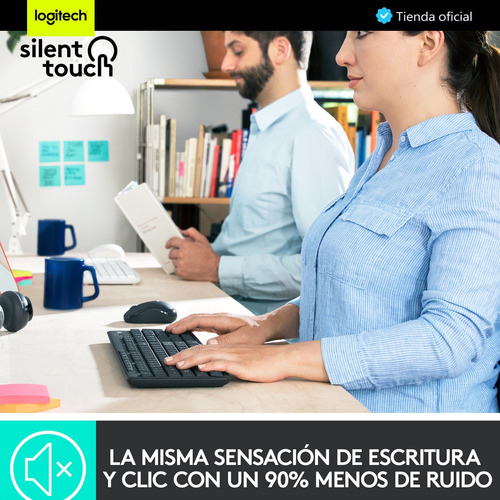 Imagen 2 de 10 de Logitech Mk295, Combo Inalámbrico Silencioso Teclado Y Mouse