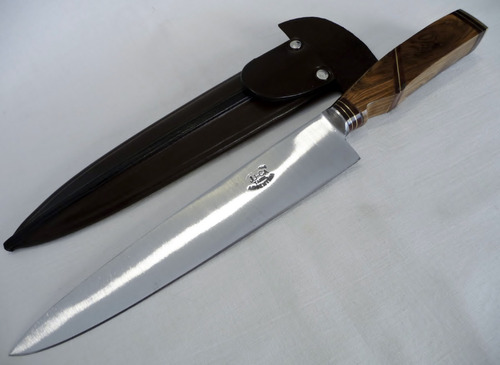 Cuchillo Asador Hoja 22 Cm - Maderas Nobles - Personalizado 