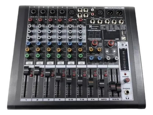 Mezcladora Pasiva 8 Canales Harden Kmx-px8