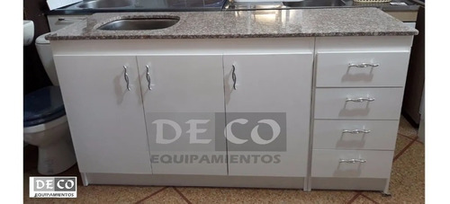 Mueble Cocina Bajo Mesada 1.60 Mas Granito Macizo.armado
