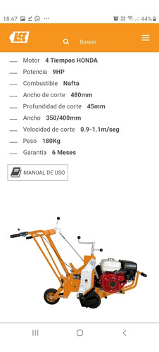 Sacadora De Céspedes