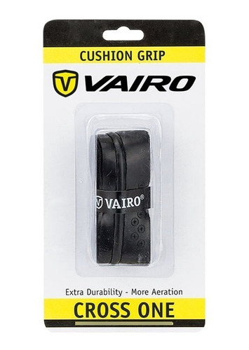 Grip Vairo Cross One Cushion Negro Padel X1 Unidad