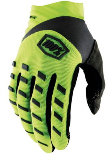 Guantes 100% Airmatic Negro Amarillo Charcoal Enduro Mx