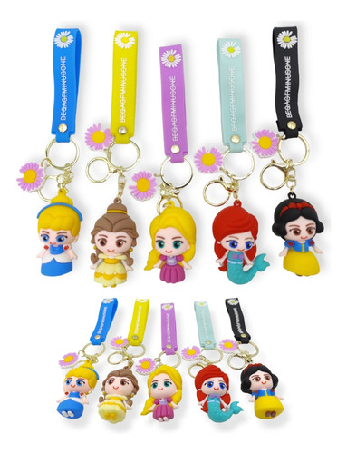 Llavero Colgante Accesorio Mochila Princesas Disney