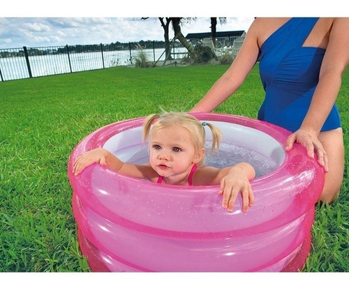 Imagen 4 de 9 de Pileta Inflable Bebes 3 Aros Chica 70 X 30 Cm Patio Bestway