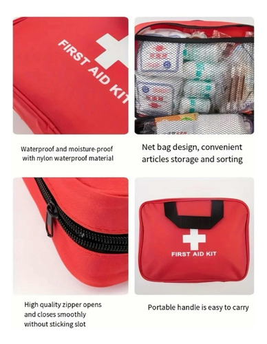 Blekrasi Botiquín outdoor Kit Primeros Auxilios Portátil Tipo Bolsito 152pcs