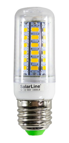 Lámpara Led E27 12v 24v Corriente Continua 1000lm Línea Corn