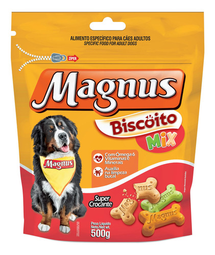 Biscoito Magnus Mix Para Cães 500 G