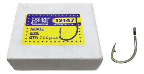 Cx Cx Hook C/100 unidades Marine 12147 tamaño 2