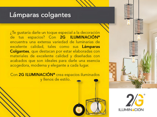 Lámpara Colgante Led 5 W Cromada Polaris 2g Iluminación Color Cromo