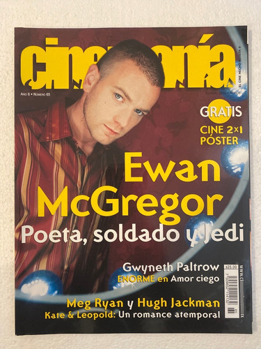 Revista Cinemania #65 Ewan Mcgregor Meg Ryan Hugh Jackman (Usado)