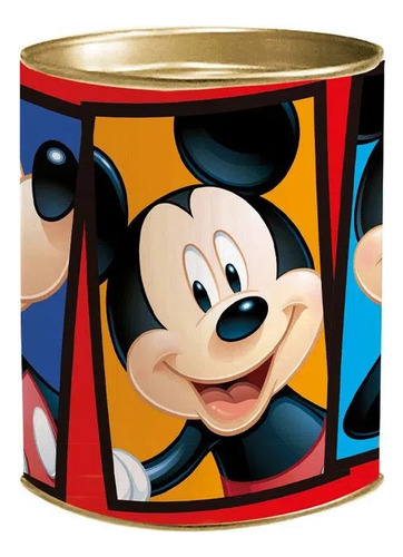 Kit 5 Latas P Lembrancinha Mickey Mouse Presente Festa