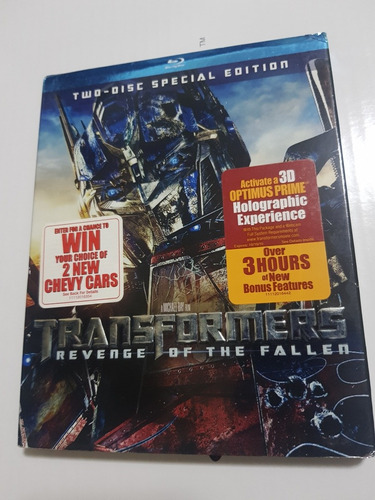 Transformers 2 Bluray Importado 2 Disc Edition + Slipcover 