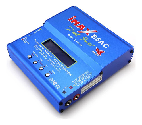 Cargador De Batería Imax B6 80w Con Pantalla Lcd Para Varias