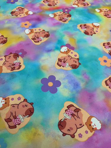 Tela Tropical Mecanico Capibara- Estampado Exclusivo Estampado Capibara