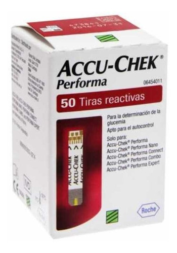 Caja Accu-chek Strips Performa con 50 unidades