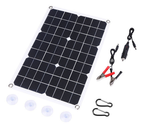 Q Panel Solar Flexible De 20 W, Batería De Automóvil Para Ex