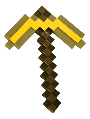 Gold Minecraft Pickaxe, Accesorio Oficial De Vestuario De Mi