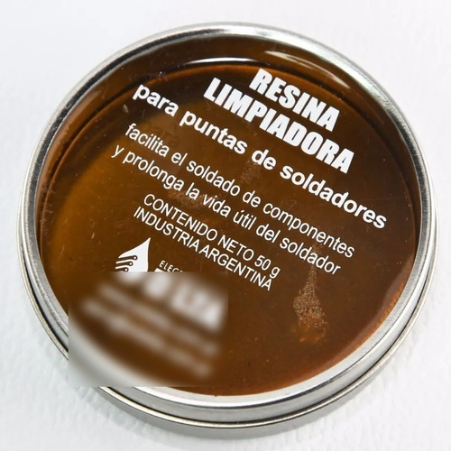 Imagen 1 de 2 de Pasta Resina Limpiadora Punta Soldador Estaño Electronica