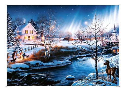 Rompecabezas: Invierno De Noche (1000 Piezas) Hao Xiang