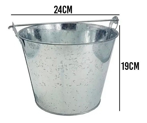Imagen 2 de 7 de Frapera Hielera Balde Champagne Zinc Con Destapador Doble Hb