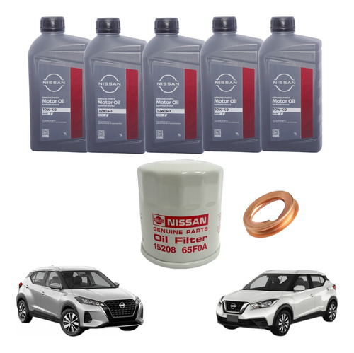 Kit Mantencion Cambio De Aceite Nissan Kicks (original).