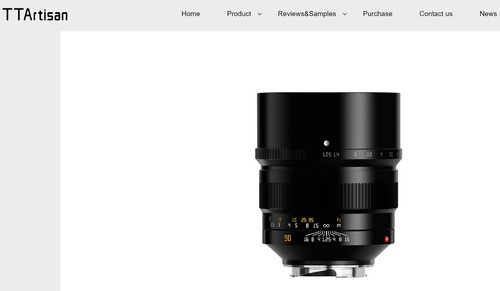 Lente Ttartisan 90mm F1.25 Full Frame Manual Sony E Sony E Negro