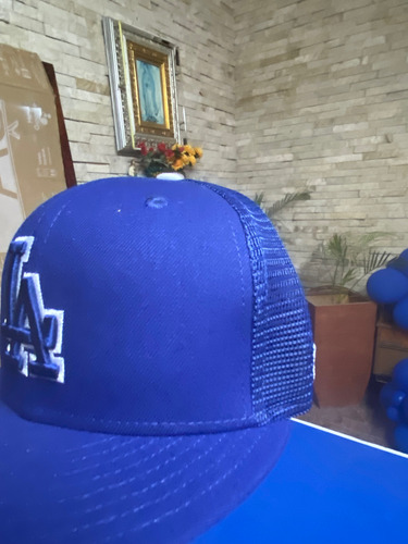 Gorra New Era Original Dodgers Azul Trucker Talla 7 1/8 Azul 7 1/8 Geométrico