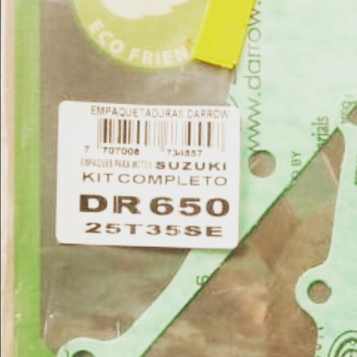 Imagen 5 de 5 de Empaques Motor Suzuki Dr200 Dr 650 Darrow Usa