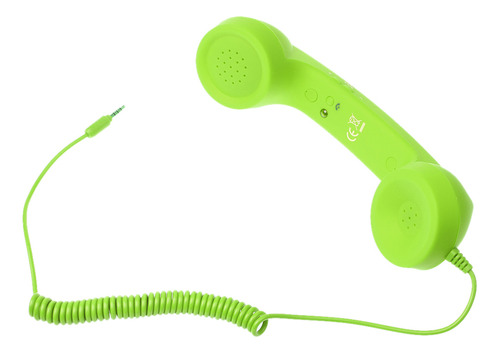 Microteléfono Retro Del Teléfono De 3.5mm Para El Verde