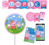 Comprar Kit Imprimible Cumple + Candy Editable - Peppa Pig